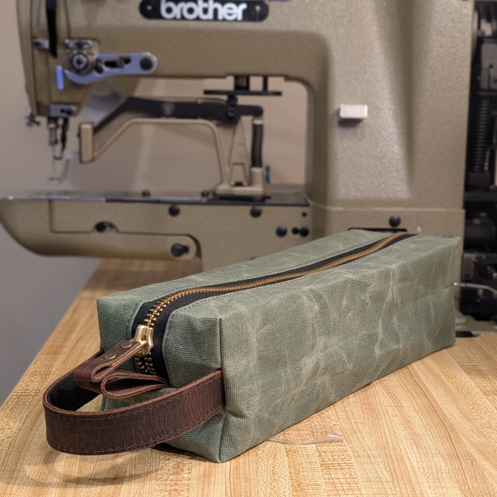 Waxed Canvas Dopp Kit